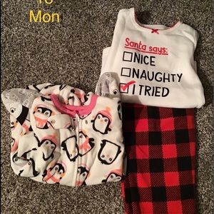 18 mon fleece pjs